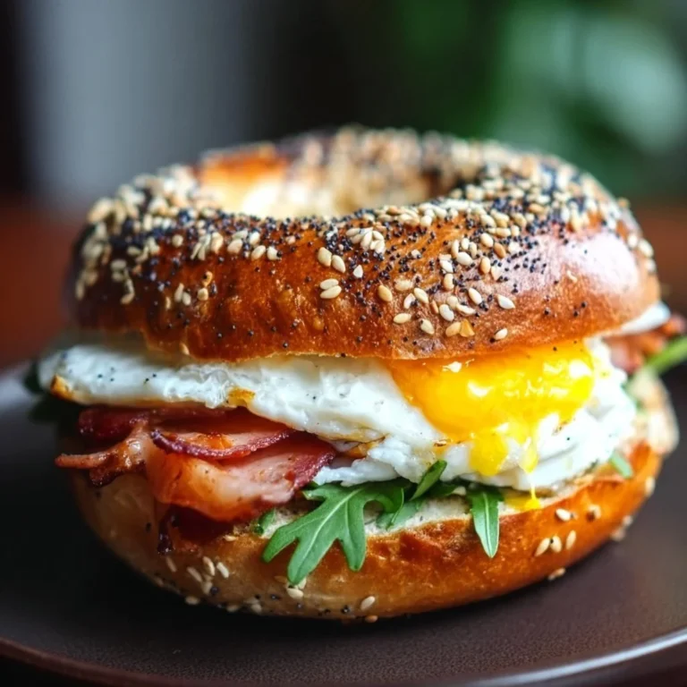 Alles Bagel Frühstücks-Sandwich mit frischen Zutaten und buntem Belag
