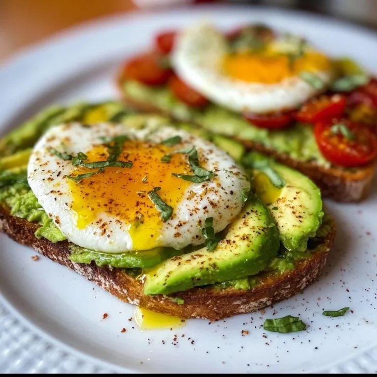 Leckeres Avocado-Toast mit frischen Zutaten auf einem Teller