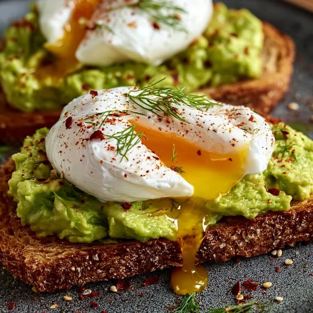 Avocado Toast mit pochiertem Ei