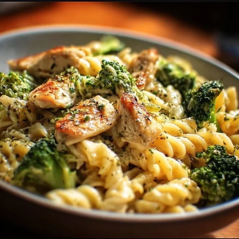Schnelles Rezept für Hähnchen Brokkoli Pasta mit frischen Zutaten