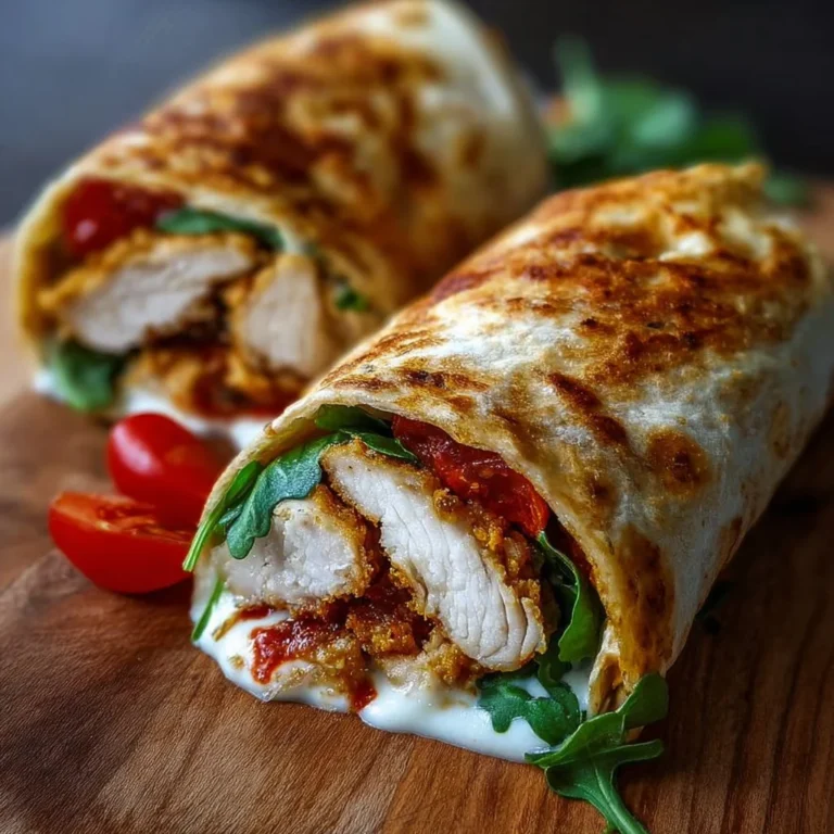 Crispy Chicken Mozzarella Wraps aus der Heißluftfritteuse für leckere Snacks