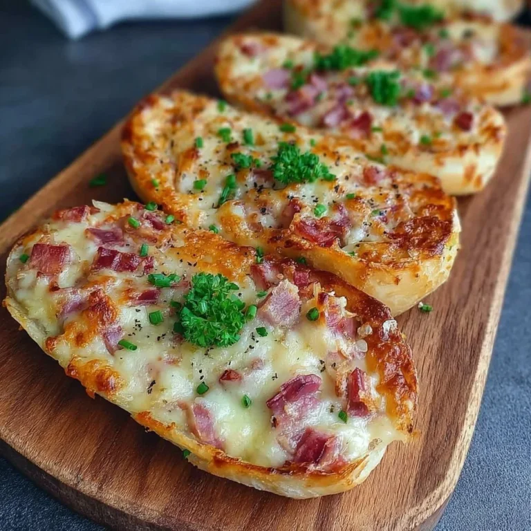 Flammkuchen Brötchen frisch aus dem Ofen mit knusprigem Teig und köstlichem Belag