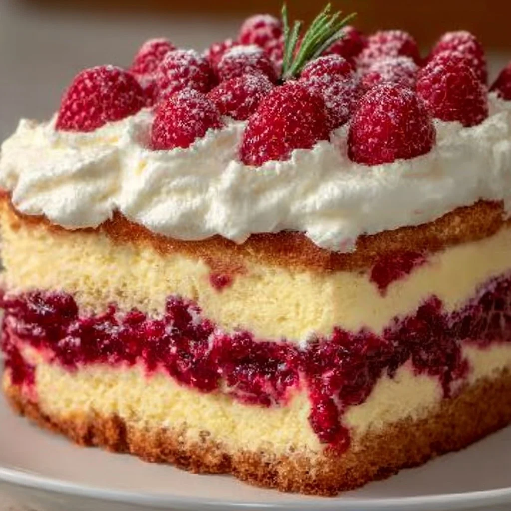 Himbeertorte mit Paradiescreme