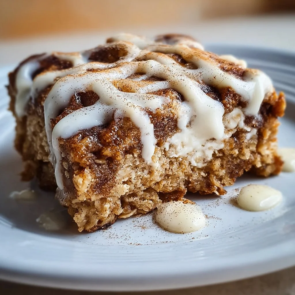Hohe Protein Zimtschnecken Haferauflauf
