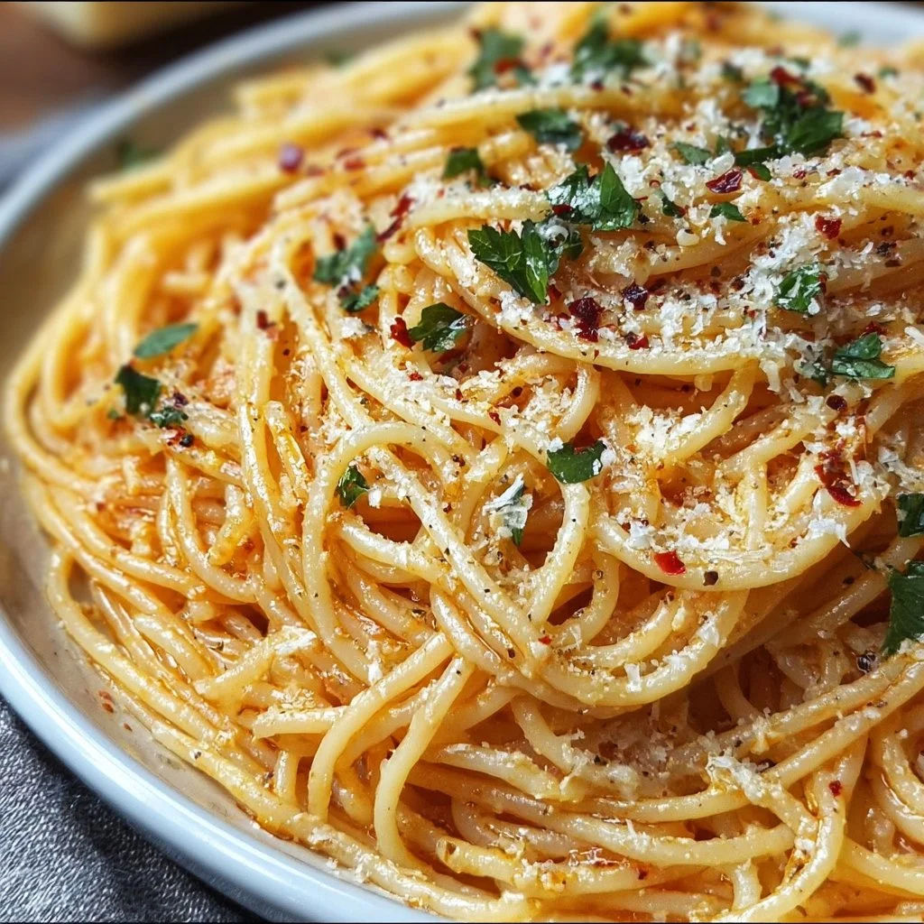 Knoblauch-Parmesan-Nudeln