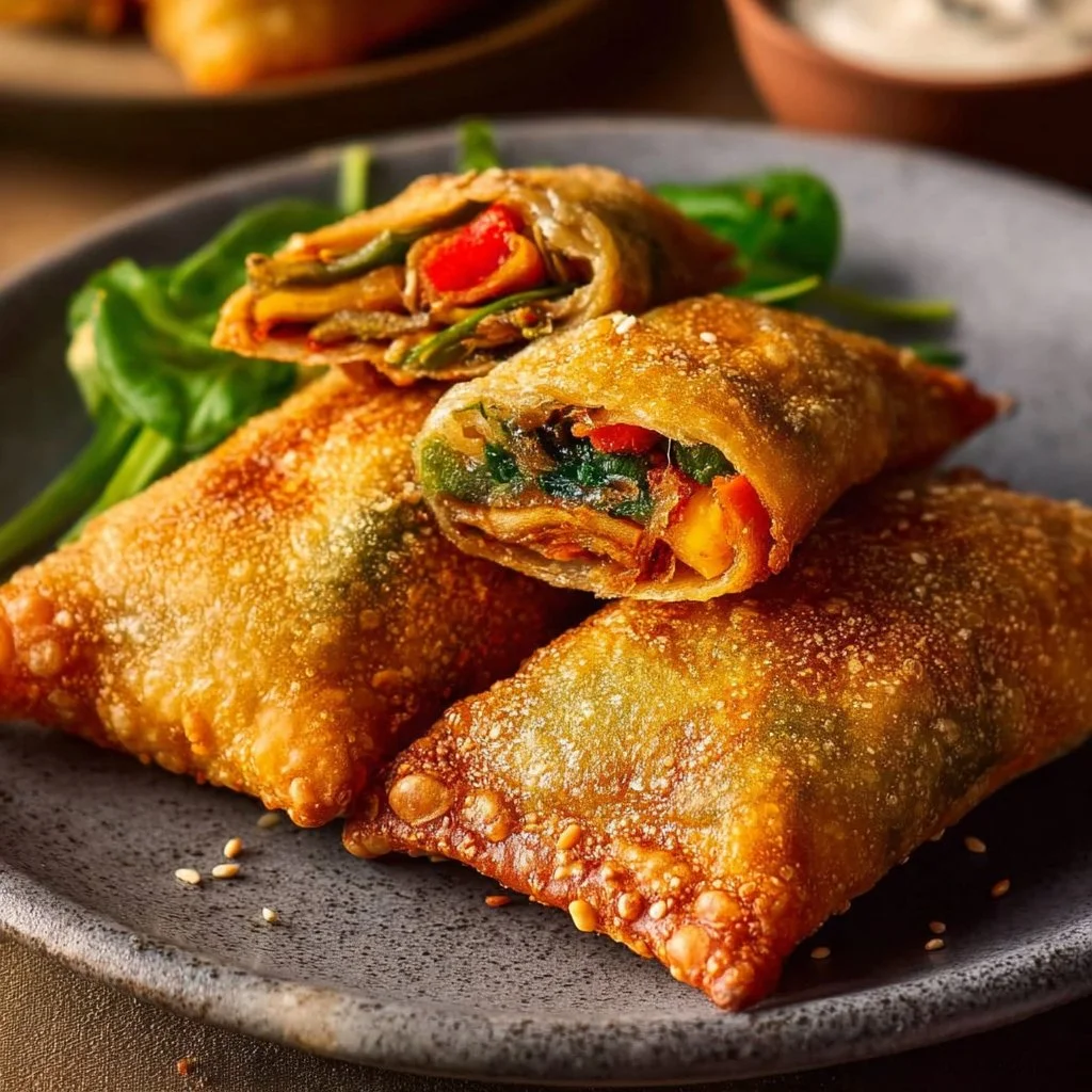 Knusprige Gemüsetaschen (veganes Rezept)