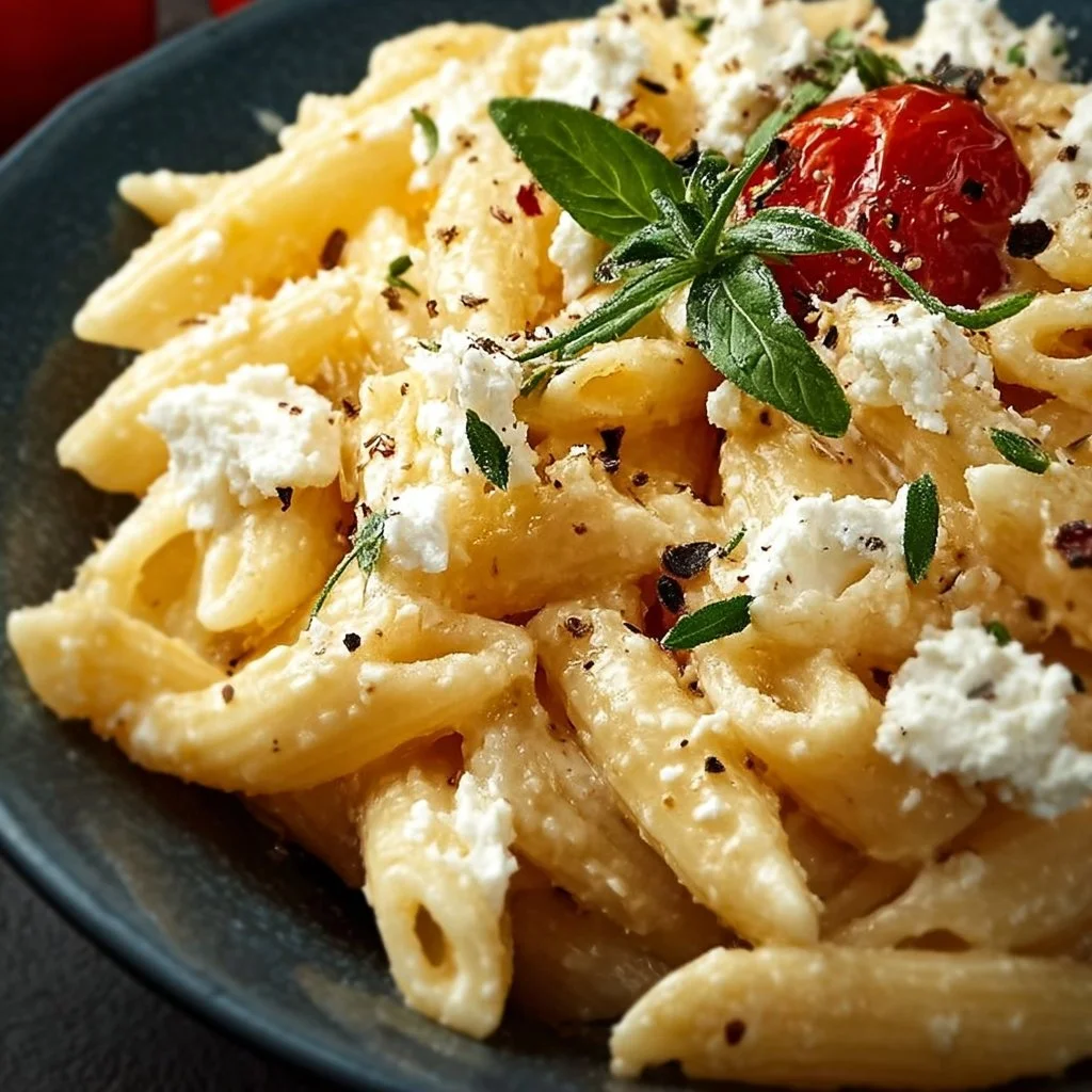 Mediterrane Pasta mit Feta