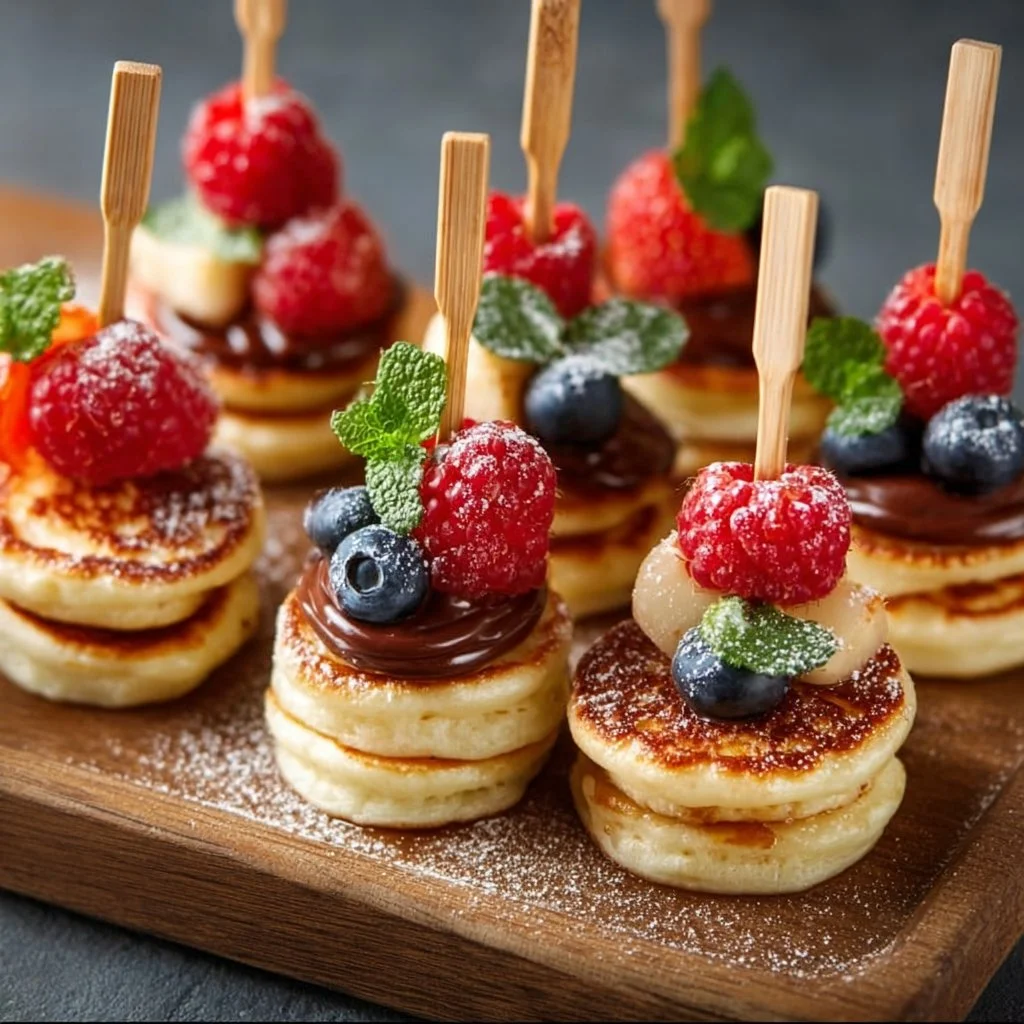 Mini-Pfannkuchen-Spieße