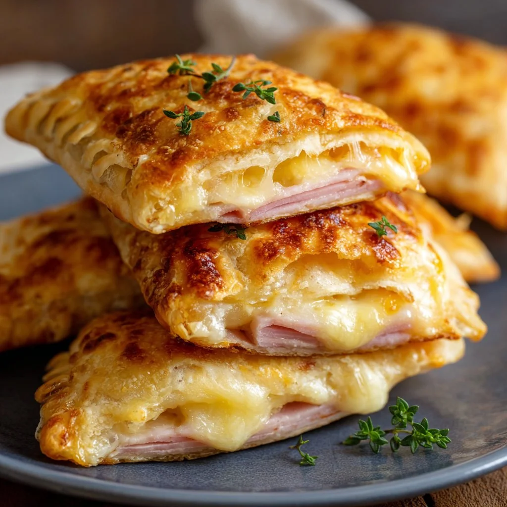 Schinken-Käse-Taschen im Airfryer