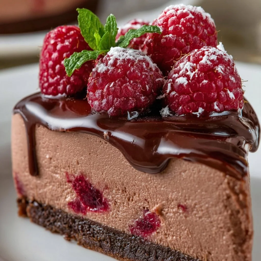 Schokoladen-Himbeer-Mousse-Torte