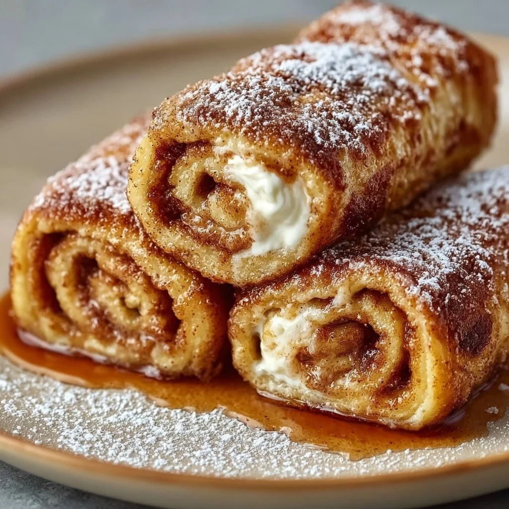 Zimtrollen Französischer Toast Roll-Ups