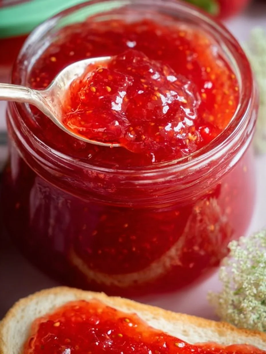 Erdbeer-Holunderblüten-Marmelade