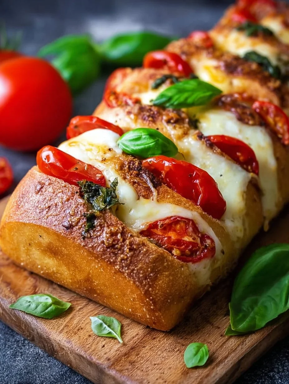 Fächerbaguette Caprese