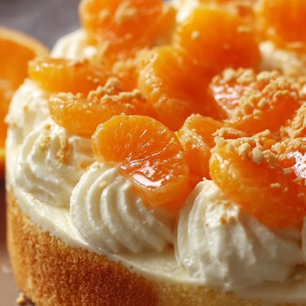 Fantastische Torte mit Paradiescreme und Mandarinen