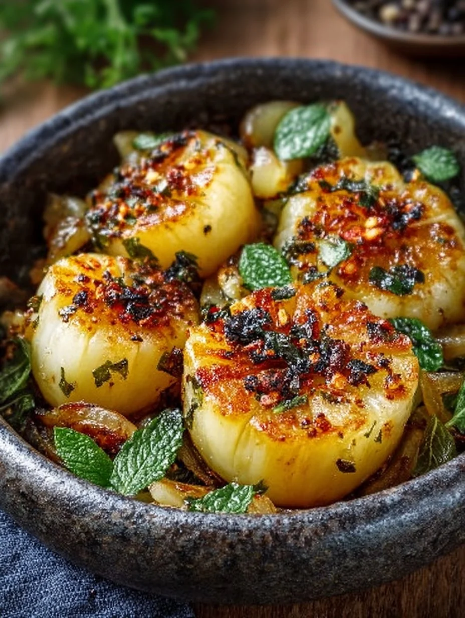 Gebackener Kohlrabi im mediterranen Stil