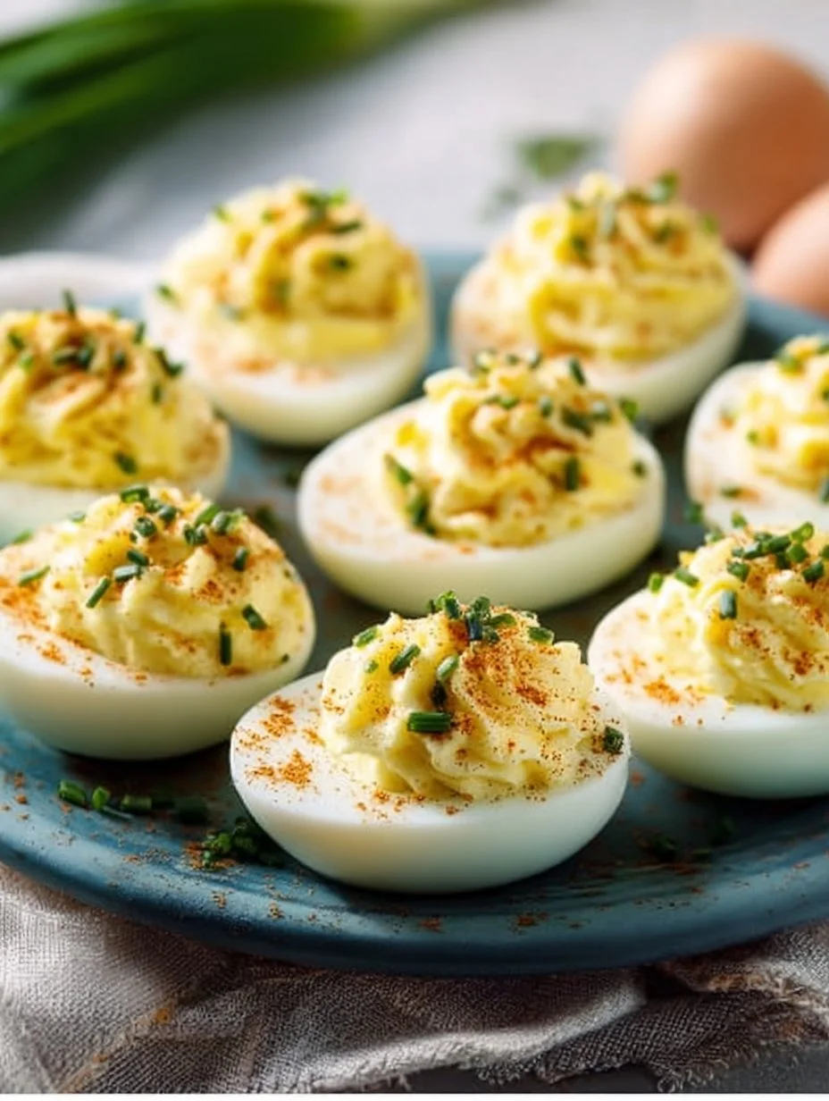 Gefüllte Eier für den Osterbrunch