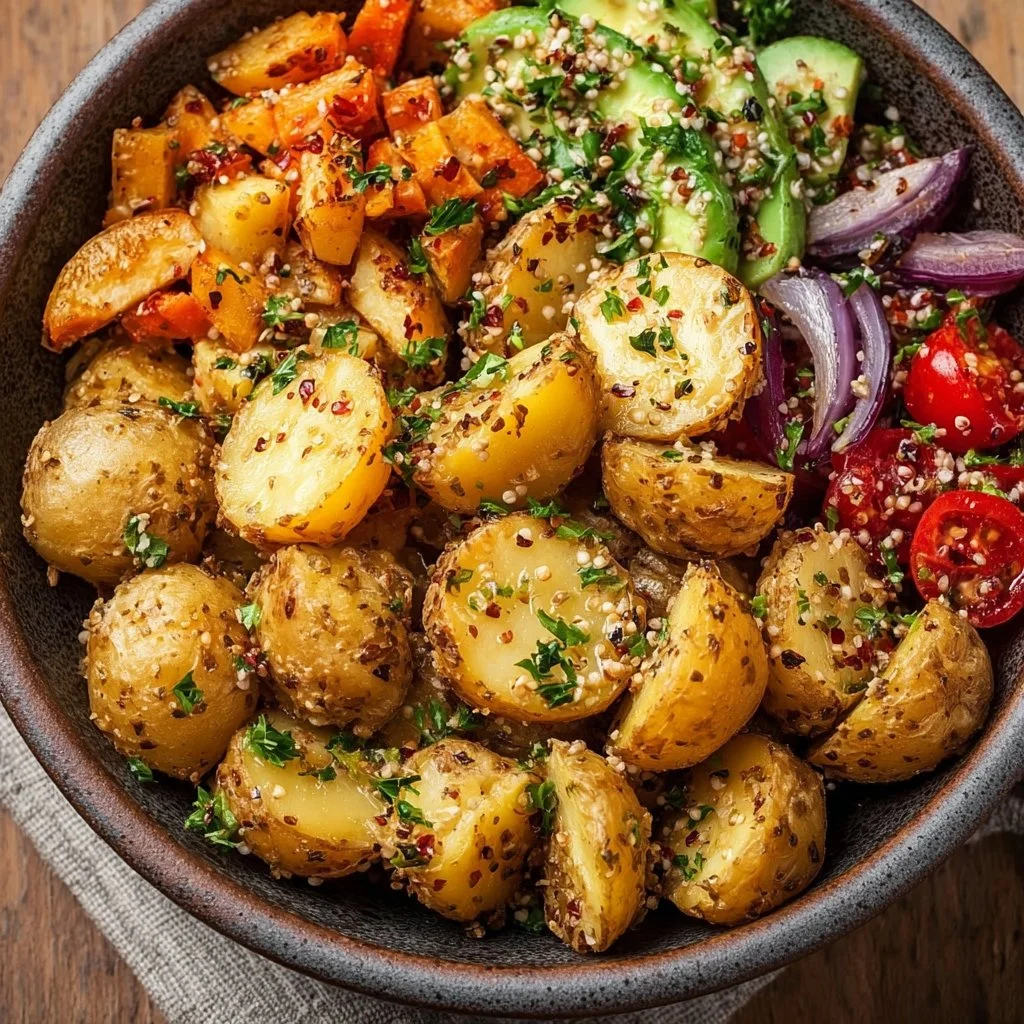 Gesunde vegetarische Kartoffelgerichte