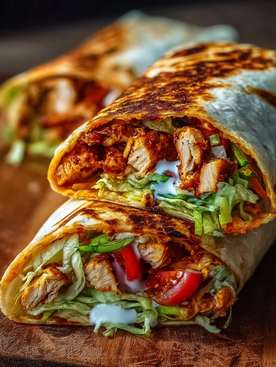 Gesunder Chicken Crunch Wrap