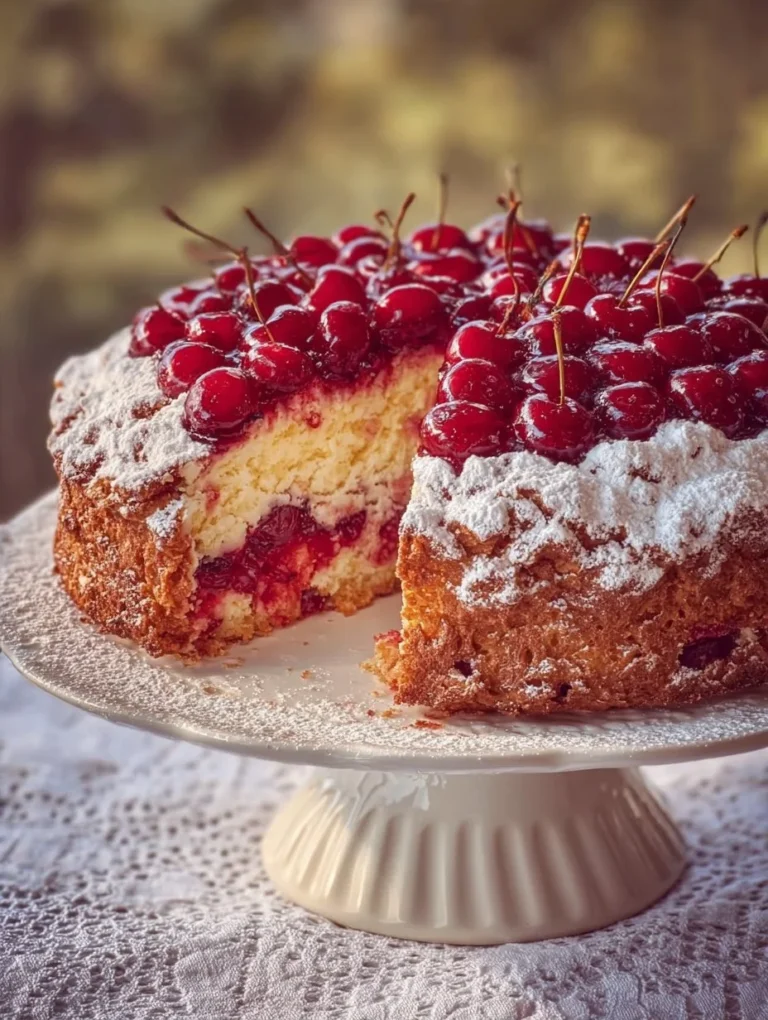 Himmelstorte mit Sauerkirschen - leckeres Rezept für ein himmlisches Dessert.