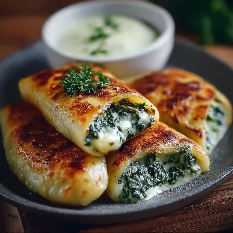 Leckere Kartoffeltaschen frisch aus dem Ofen, ideal für jedes Gericht.