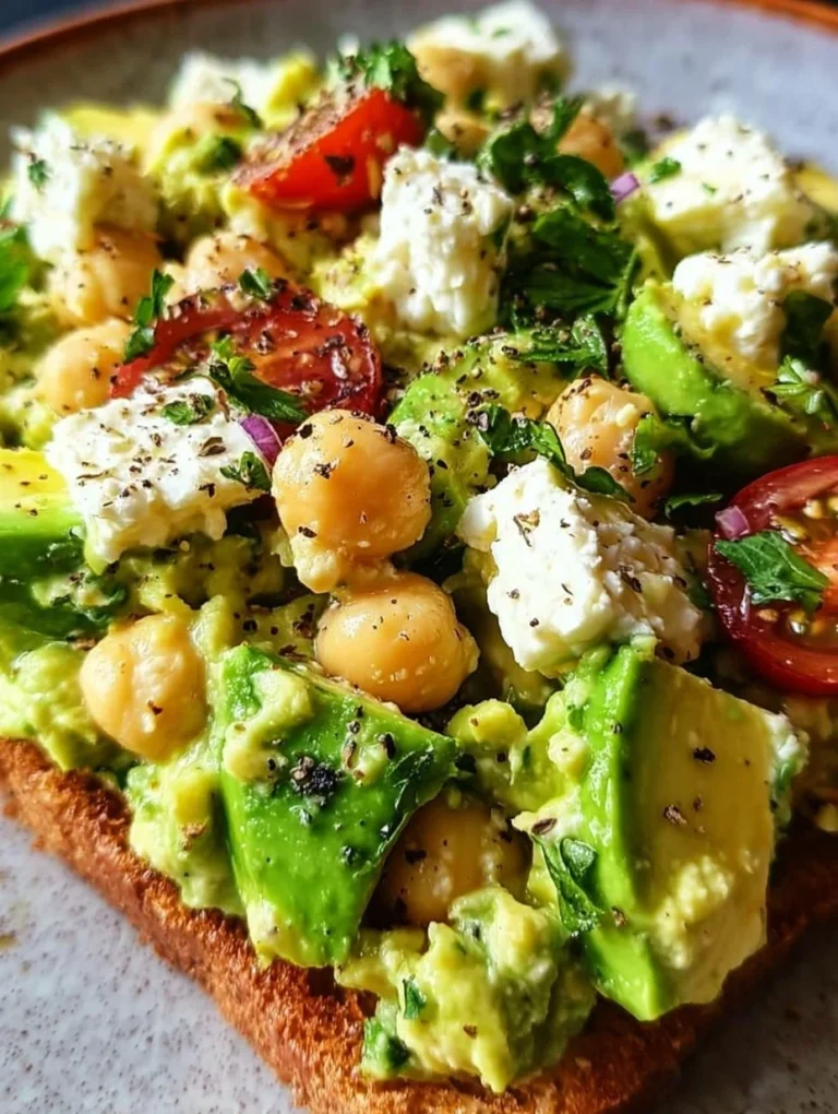 Kichererbsen Feta Avocado Salat auf einem Teller serviert