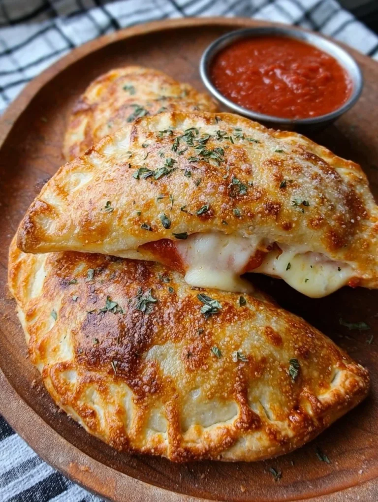 Luftfritteusen-Calzonen, schnelle Pizza für Kinder zubereitet