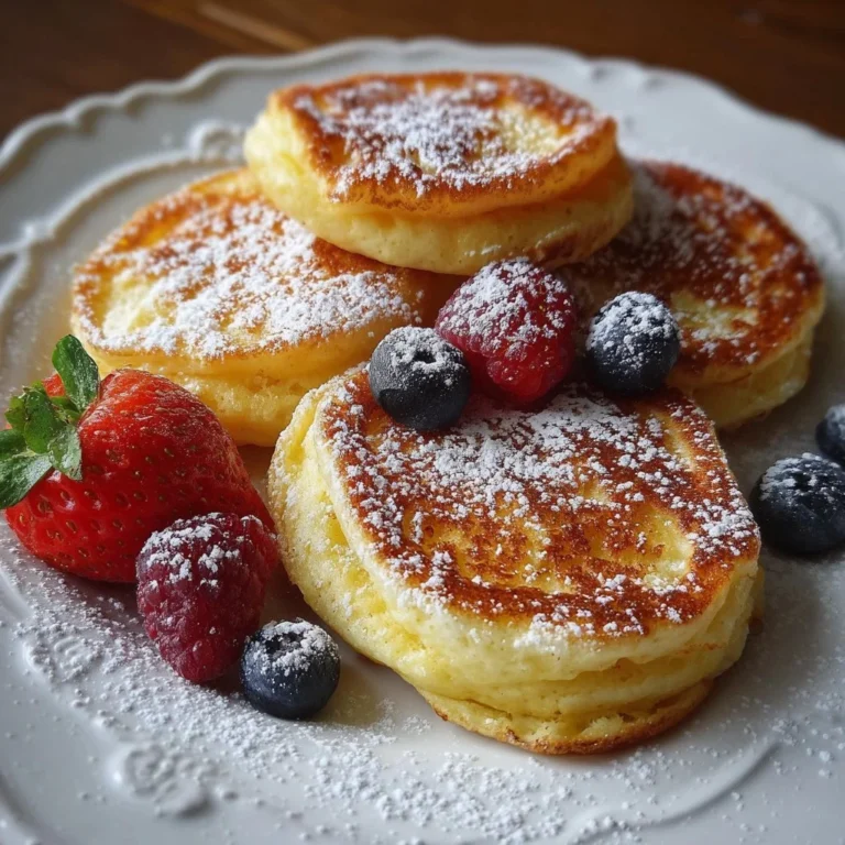 Mini deutsche Pfannkuchen auf einem Teller serviert
