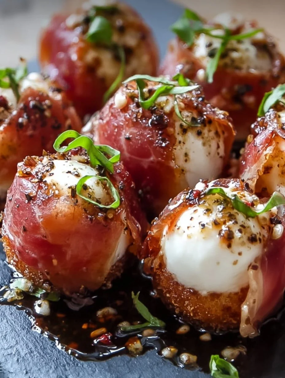 Rindfleisch-Prosciutto-Mozzarella-Häppchen