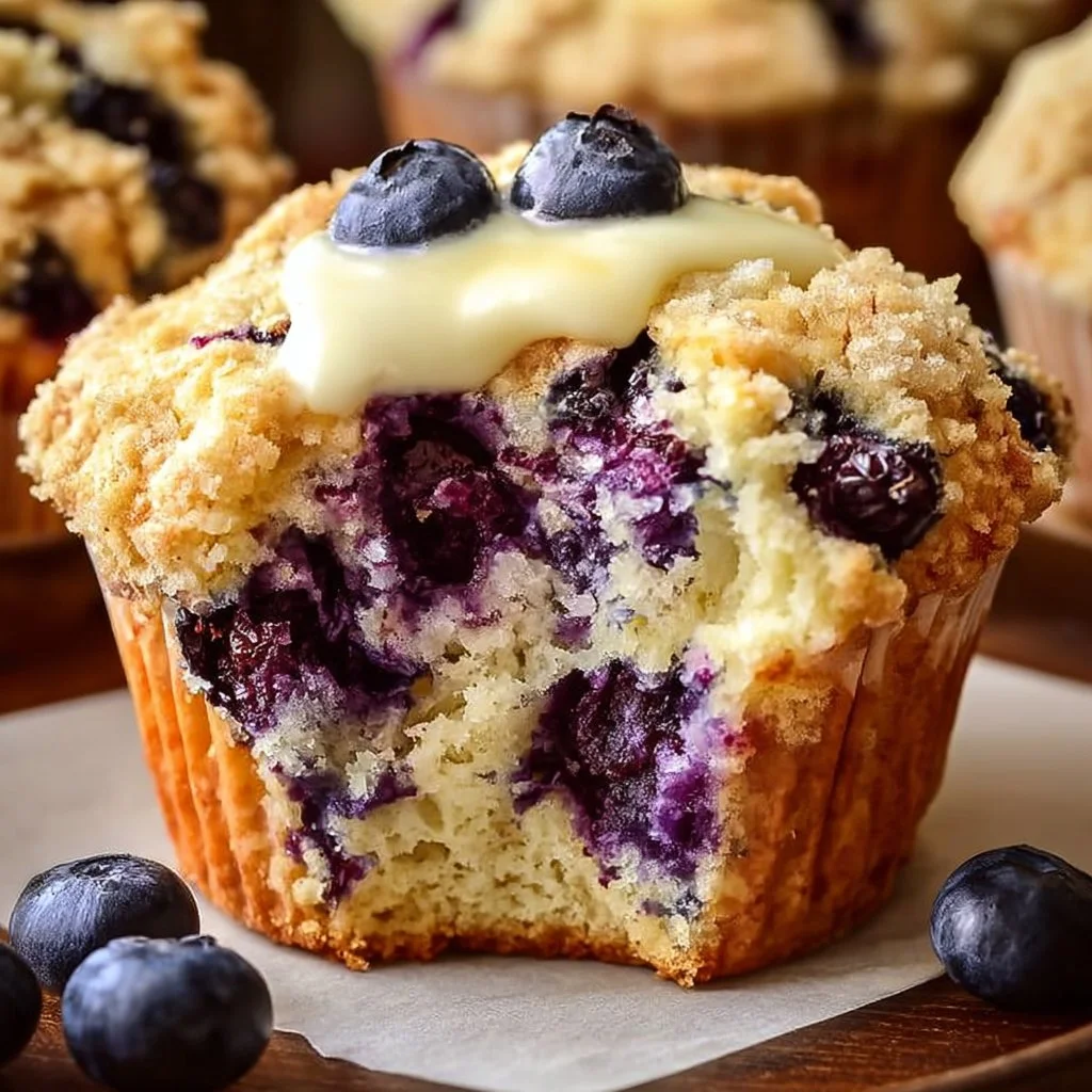 Saftige Blaubeer-Muffins