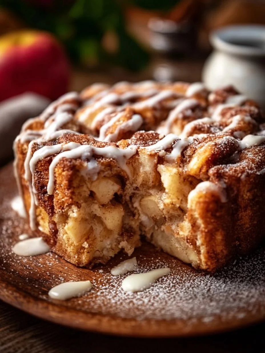 Saftiger Zimtschnecken Apfelkuchen