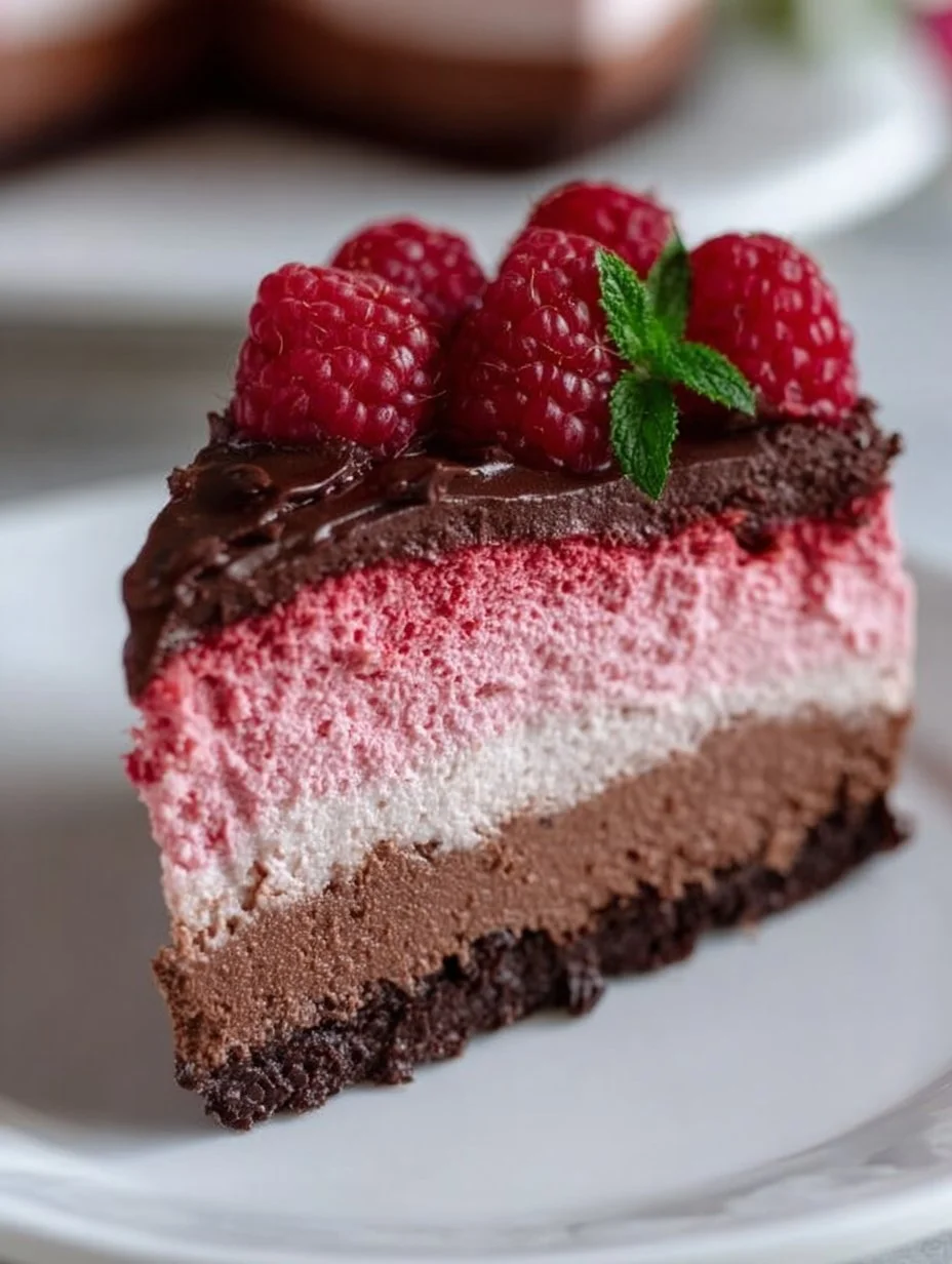 Schokoladen-Himbeer-Mousse-Torte