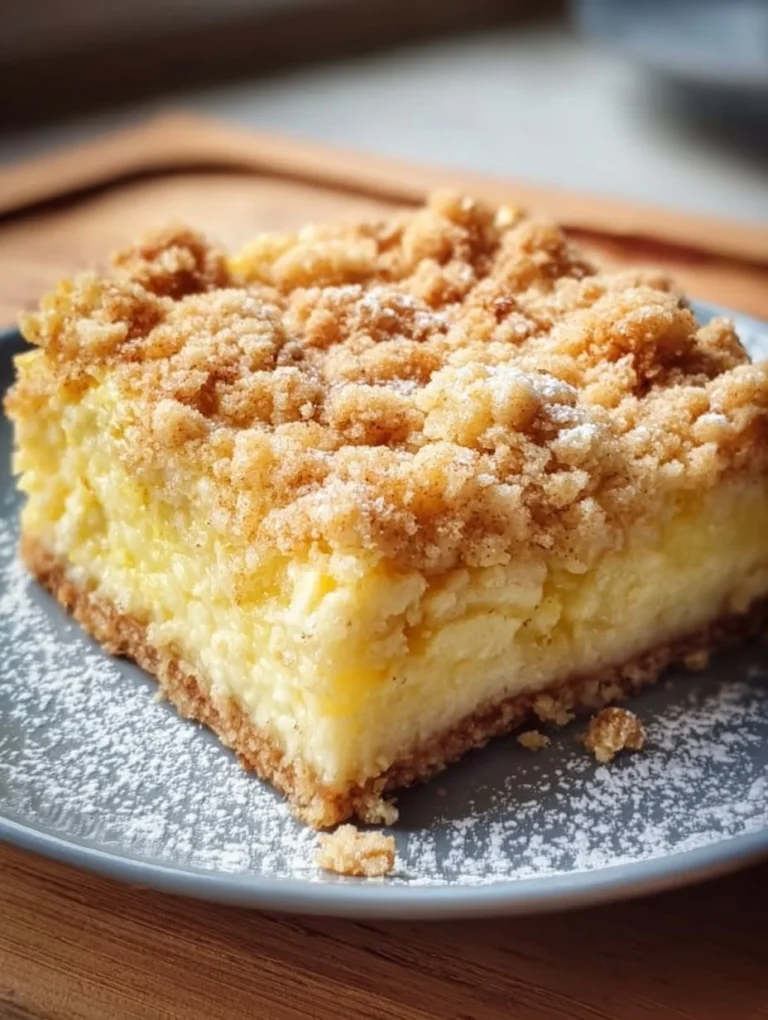 Leckerer Vanillepudding-Streuselkuchen mit goldbraunen Streuseln