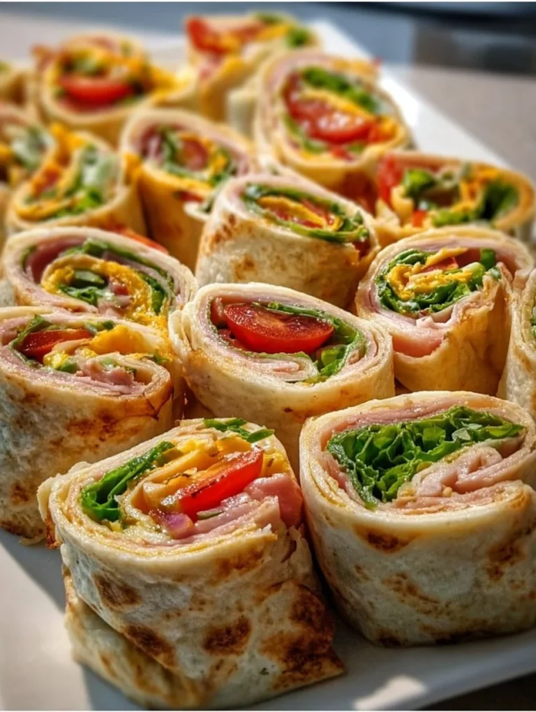 Leckere Wrap Röllchen Fingerfood für Parties und Snacks
