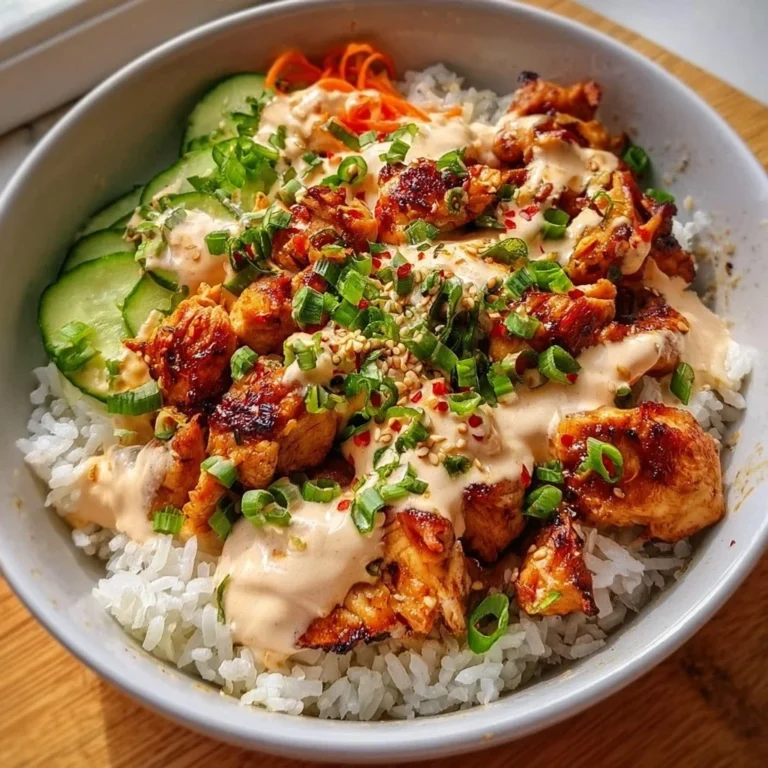 Würzige Hähnchen Bowl mit frischem Gemüse und aromatischen Gewürzen