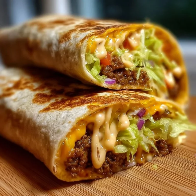 Big Mac Wraps mit spezieller Sauce auf einem Teller serviert