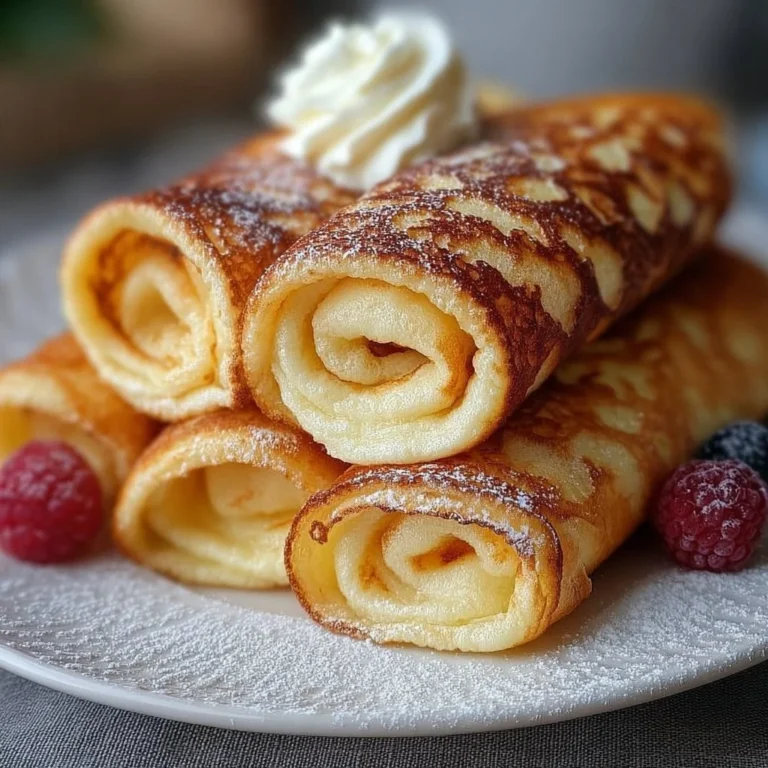 Fluffige Quark Pfannkuchen ohne Mehl auf einem Teller serviert