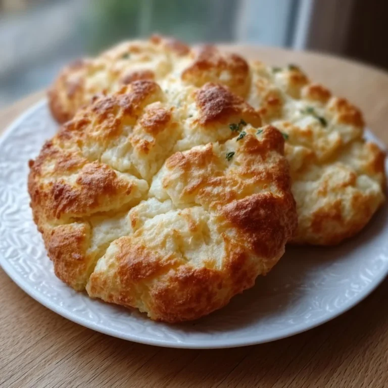 Fluffiges Hüttenkäse Wolkenbrot frisch aus dem Ofen