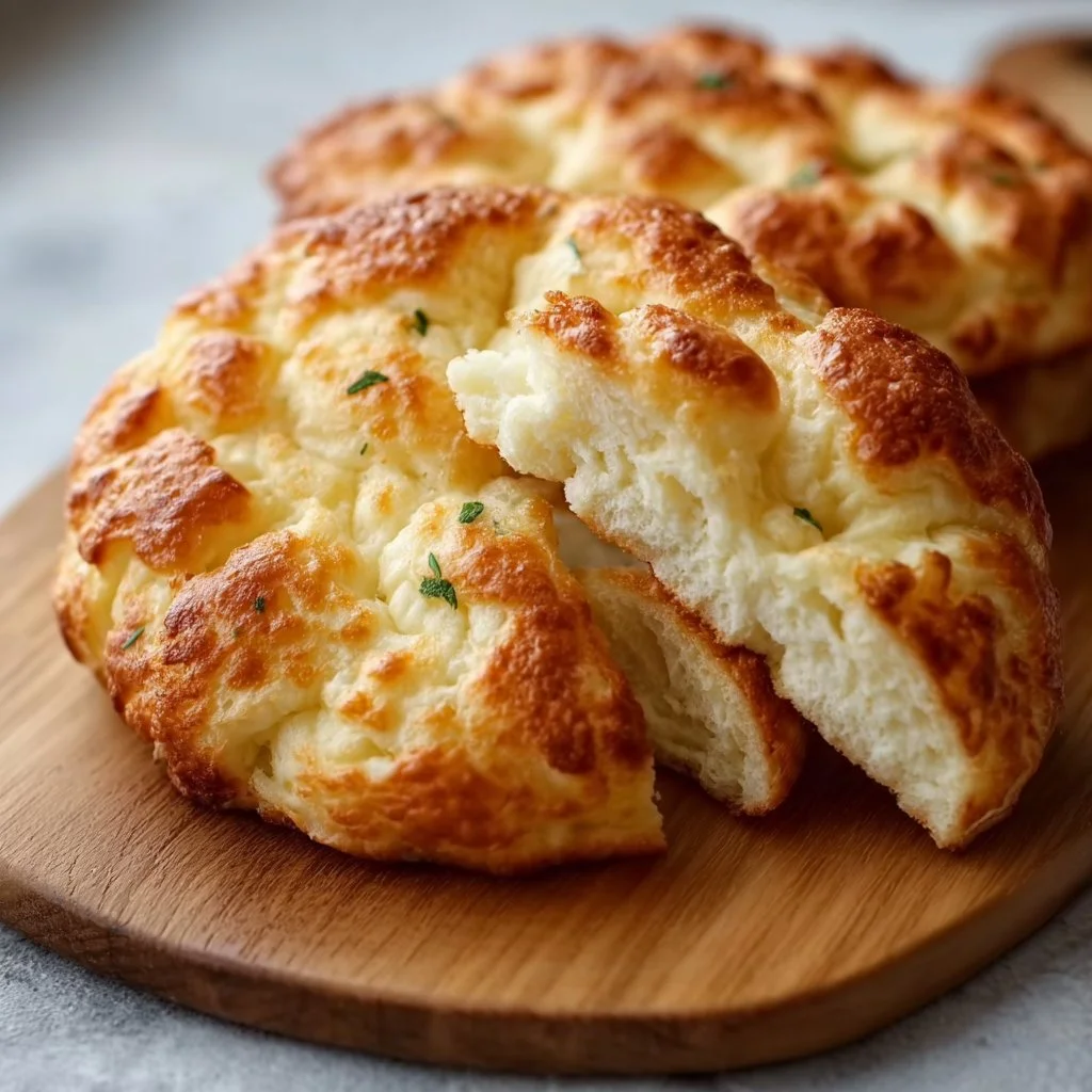 Fluffiges Hüttenkäse Wolkenbrot