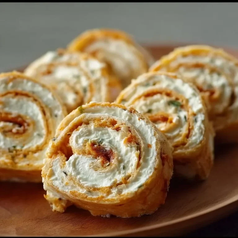 Frischkäse Roll-Ups auf einem Teller mit frischem Gemüse.