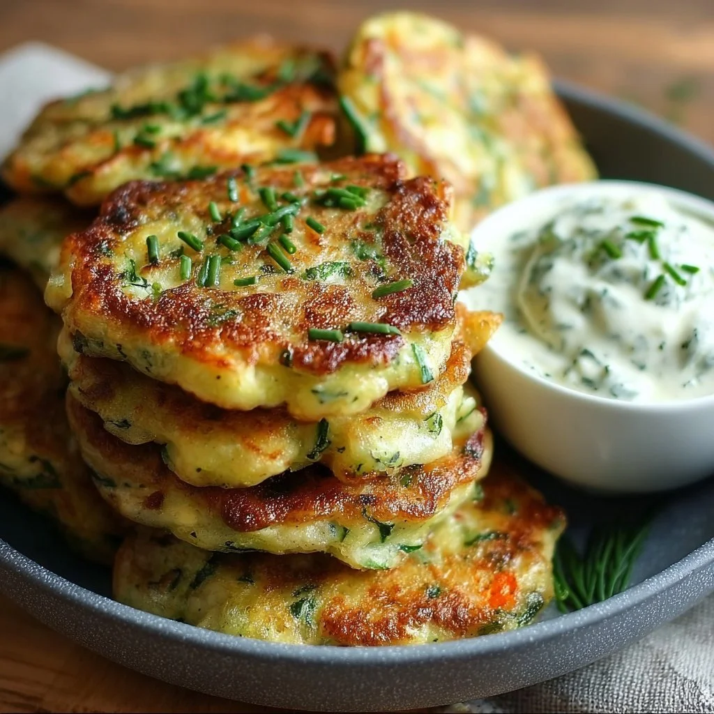 Gemüsepfannkuchen mit Kräuterdip: Ein Unglaubliches Ultimatives Rezept