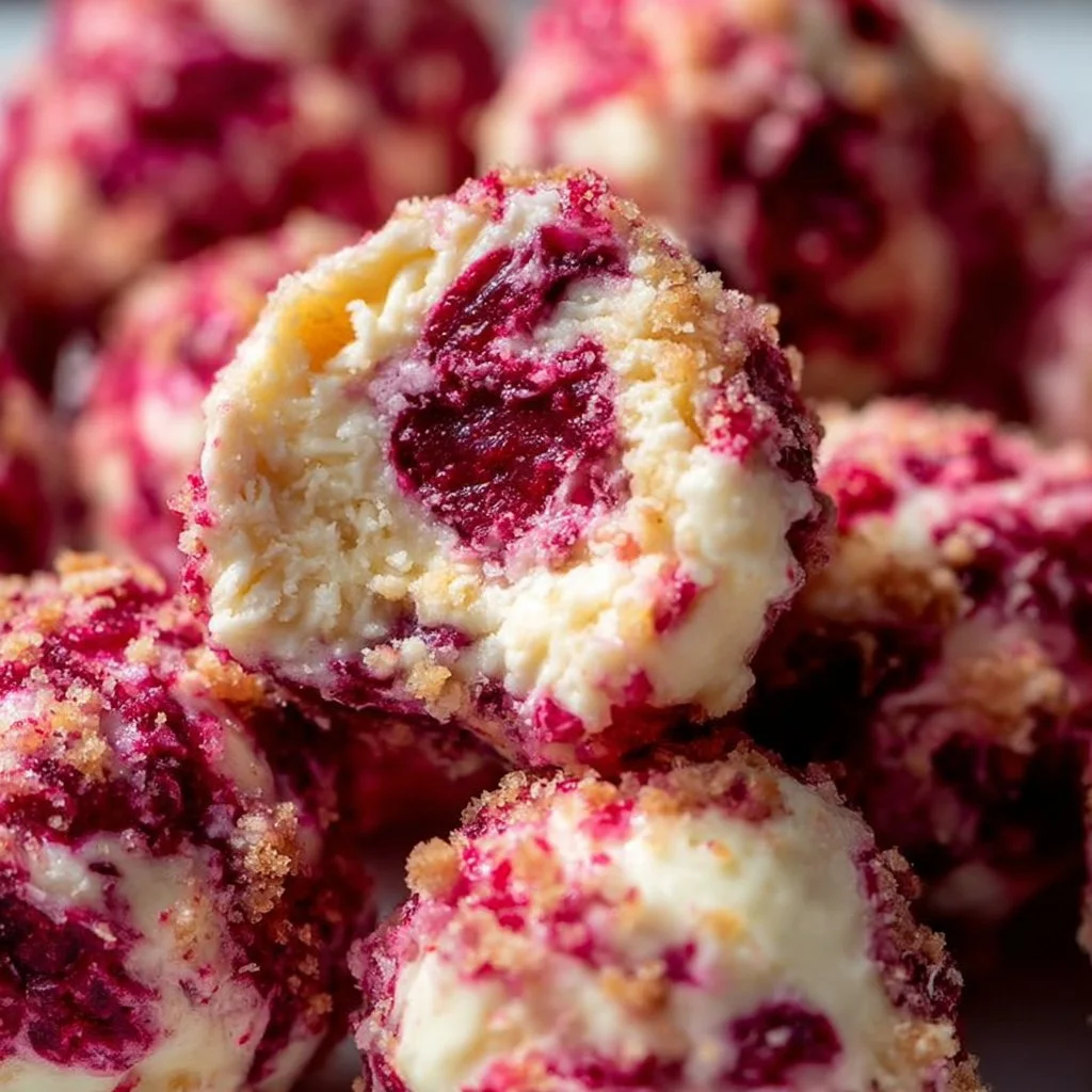 Himbeer-Frischkäse-Bites