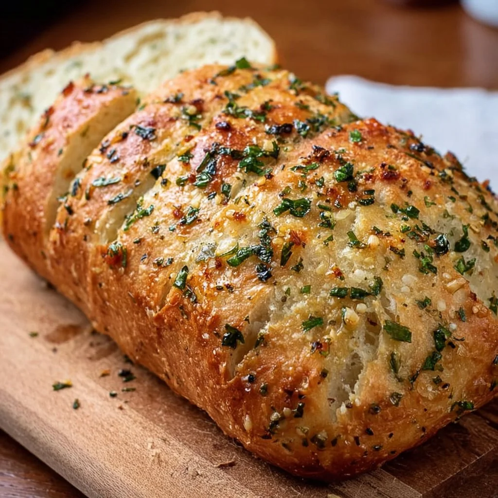 Knoblauchbrot ohne Kneten