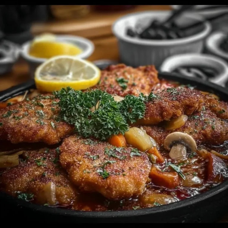 Köstlicher Schnitzeltopf mit zarten Schnitzeln und frischem Gemüse