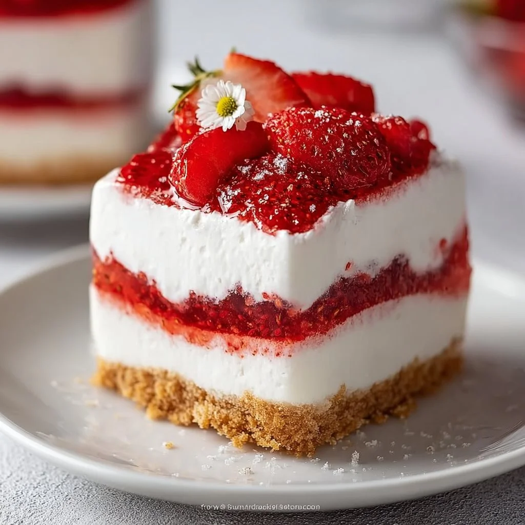 Leichtes Erdbeer-Dessert