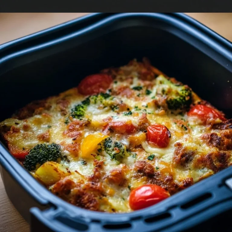 Leckere Low Carb Auflauf im Airfryer zubereitet