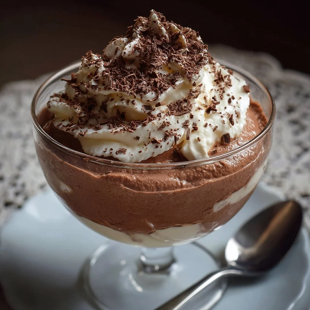 Leckeres Mascarpone Nutella Dessert mit Schichten aus Mascarpone und Nutella