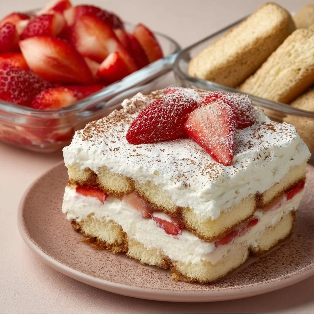 Raffaello-Erdbeer-Tiramisu
