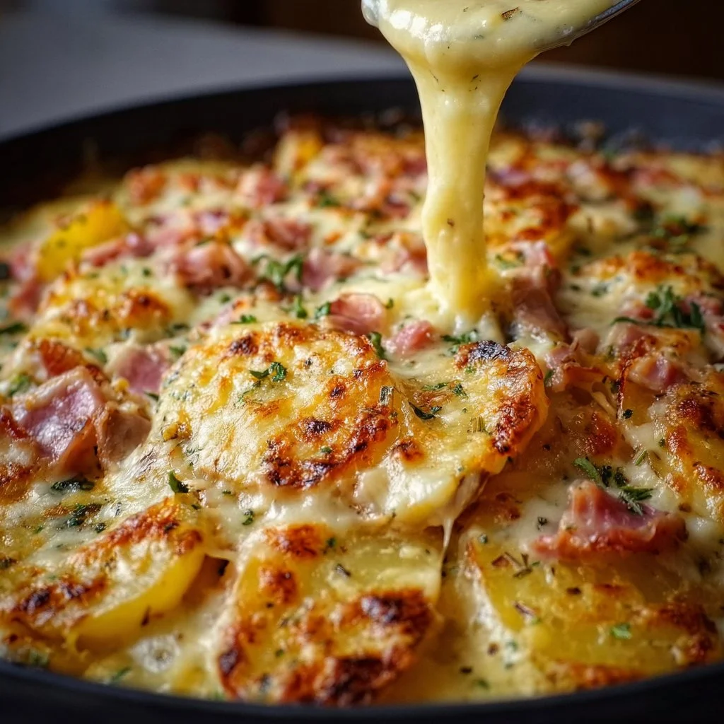 Überbackenes Kartoffelgratin wie bei Mama