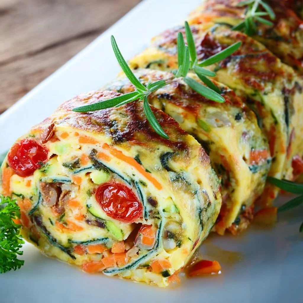 Vegetarische High-Protein-Gemüserolle