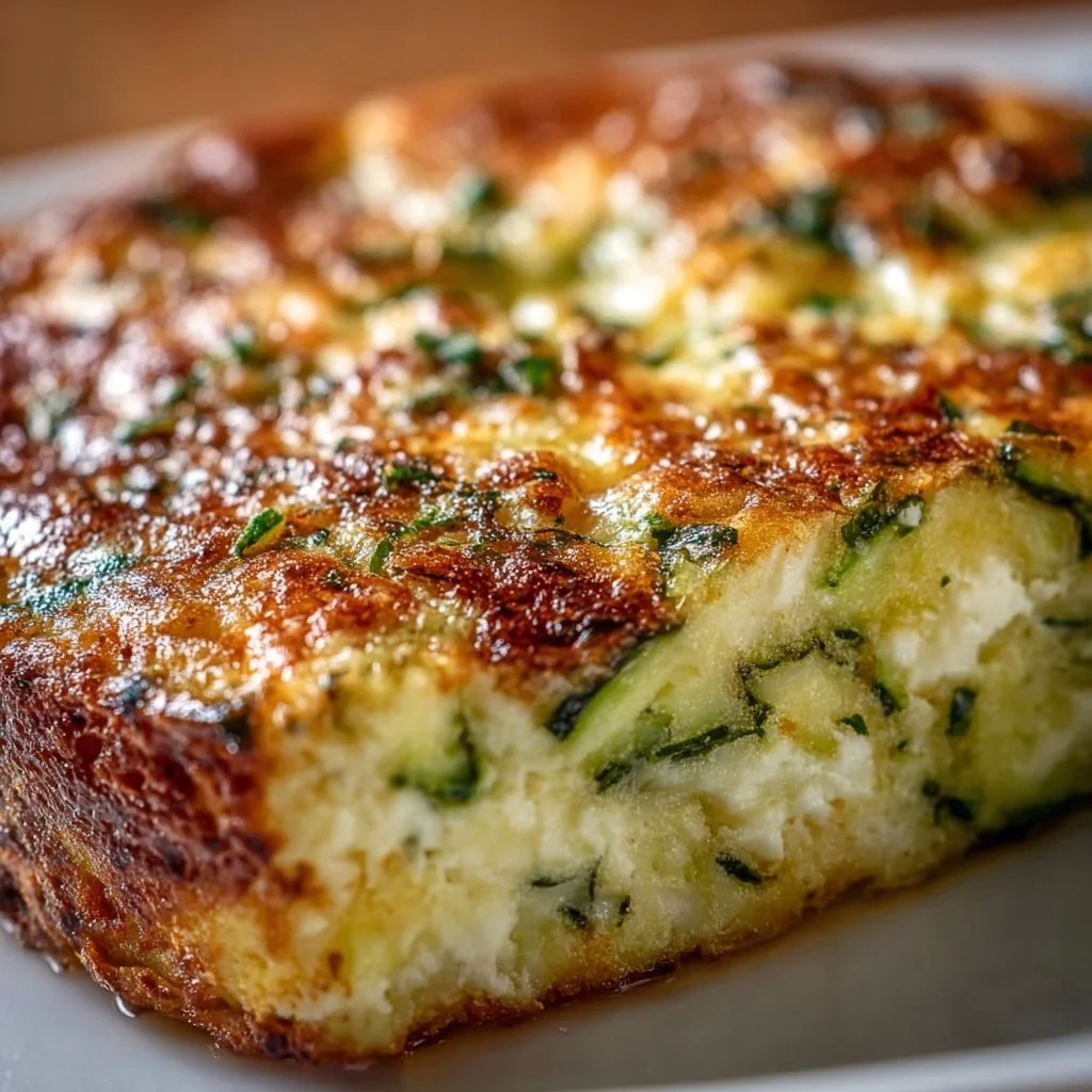 Zucchini-Hüttenkäse-Auflauf
